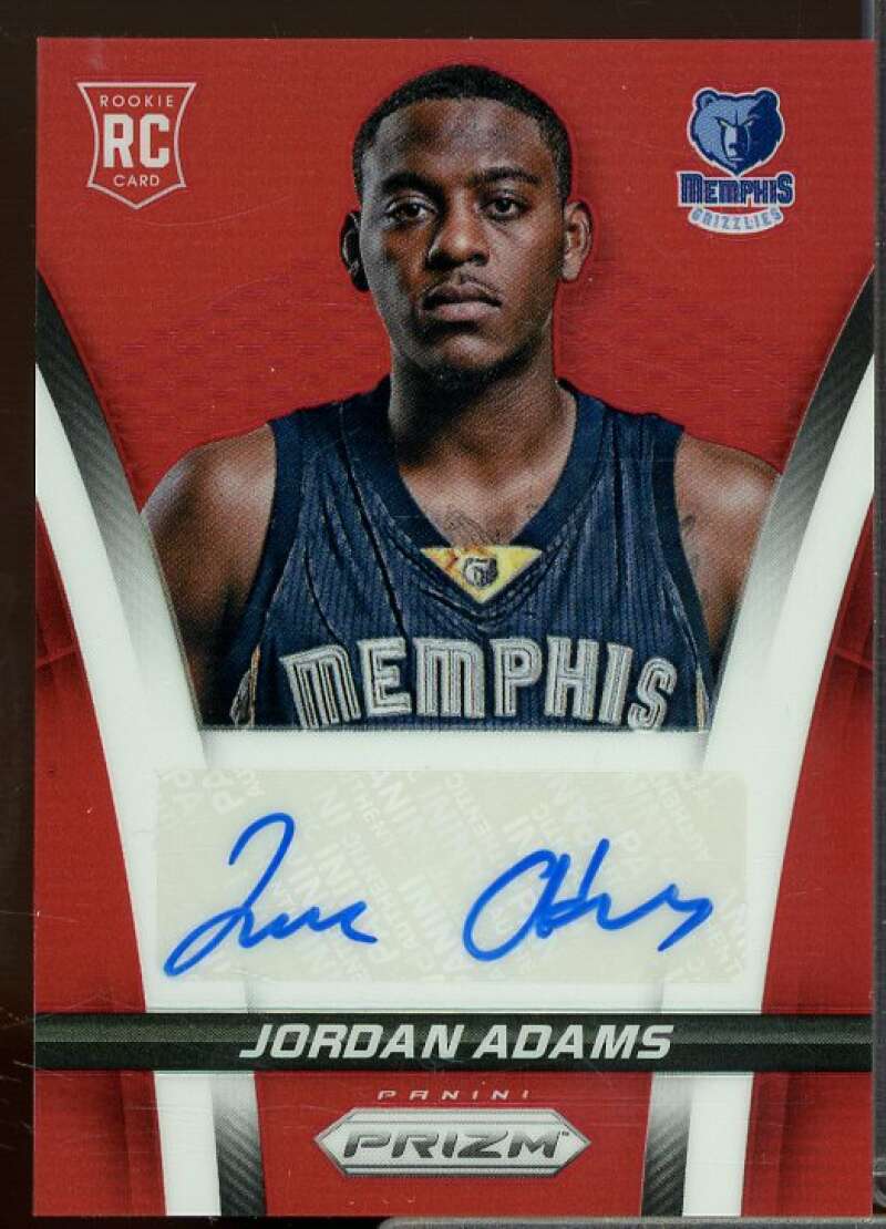 Jordan Adams Rookie Card 2014-15 Panini Prizm Rookie Autographs Prizms Red #22  Image 1