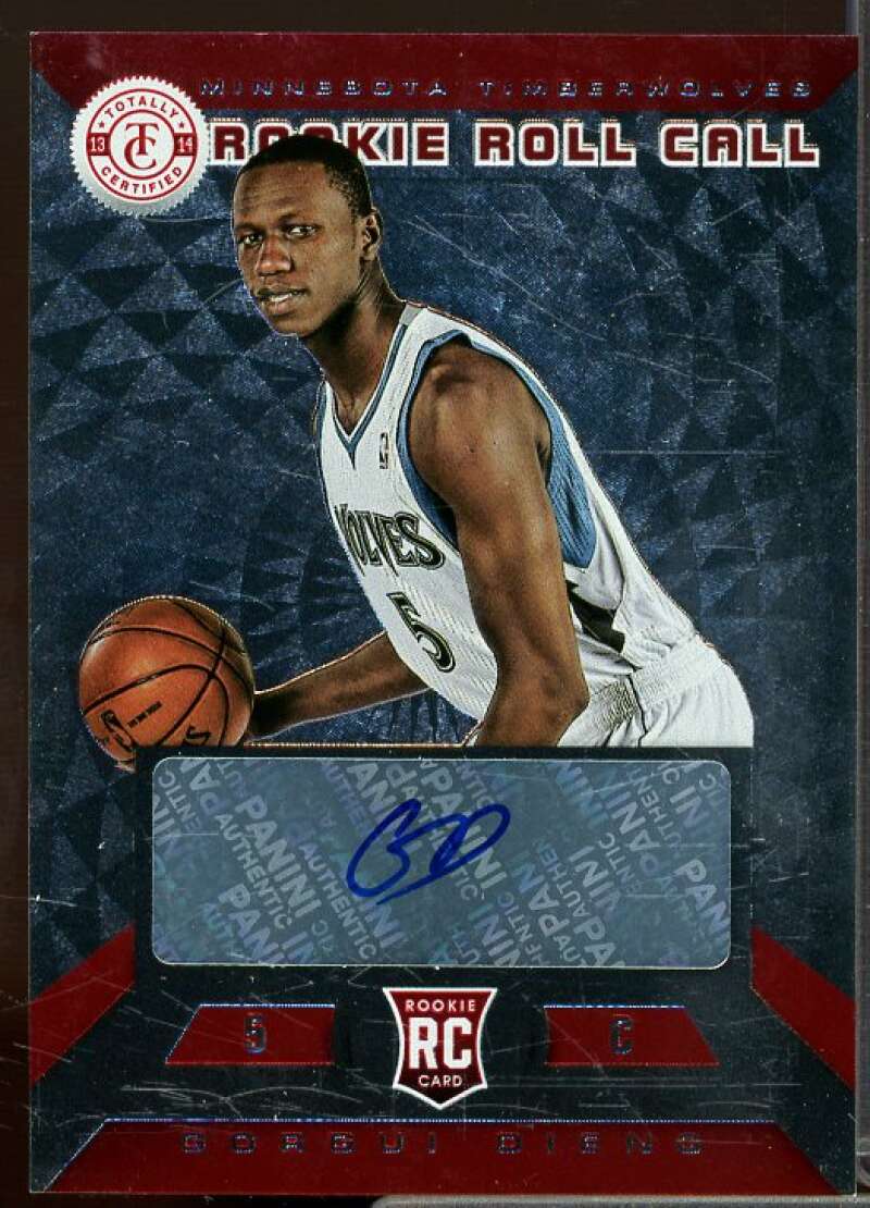 Gorgui Dieng/99 2013-14 Totally Certified Rookie Roll Call Autographs Red #28  Image 1