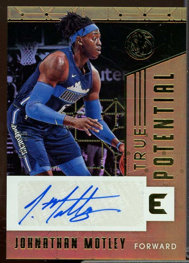Johnathan Motley 2017-18 Panini Essentials True Potential Signatures Gold #27  Image 1