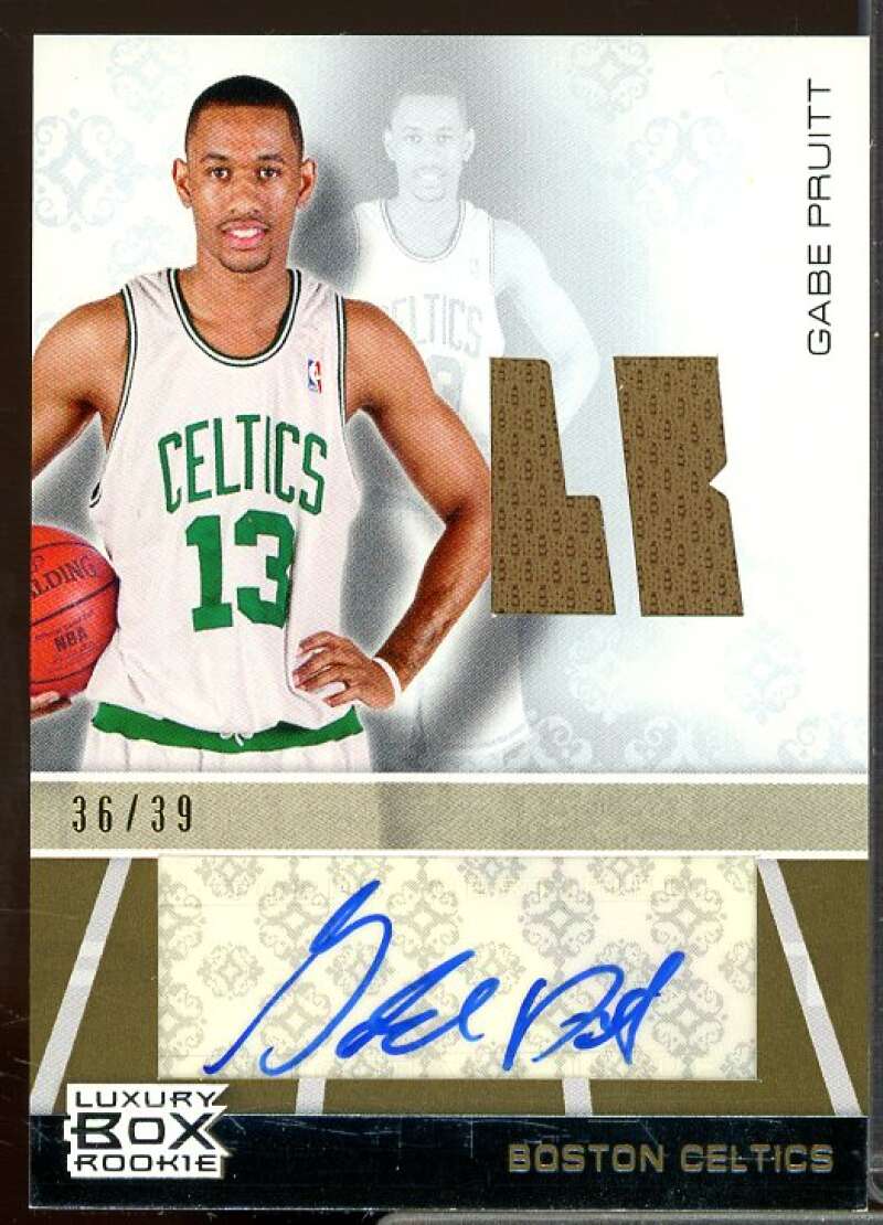 Gabe Pruitt Rookie 2007-08 Topps Luxury Box Rookie Relics Autographs Gold #GP  Image 1