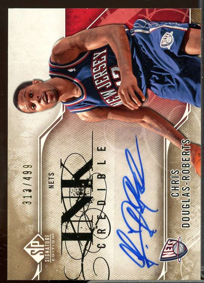 Chris Douglas-Roberts/499 Card 2009-10 SP Signature Edition INKcredible #ICD  Image 1