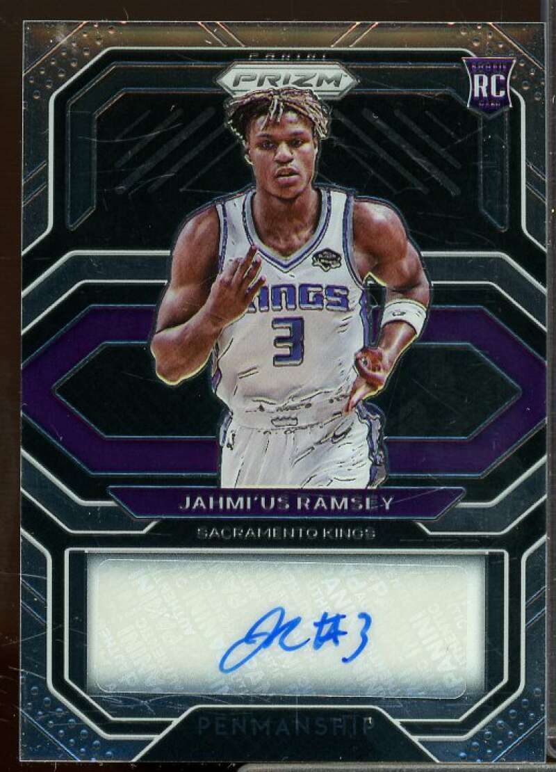 Jahmi'us Ramsey Card 2020-21 Panini Prizm Rookie Penmanship #9  Image 1