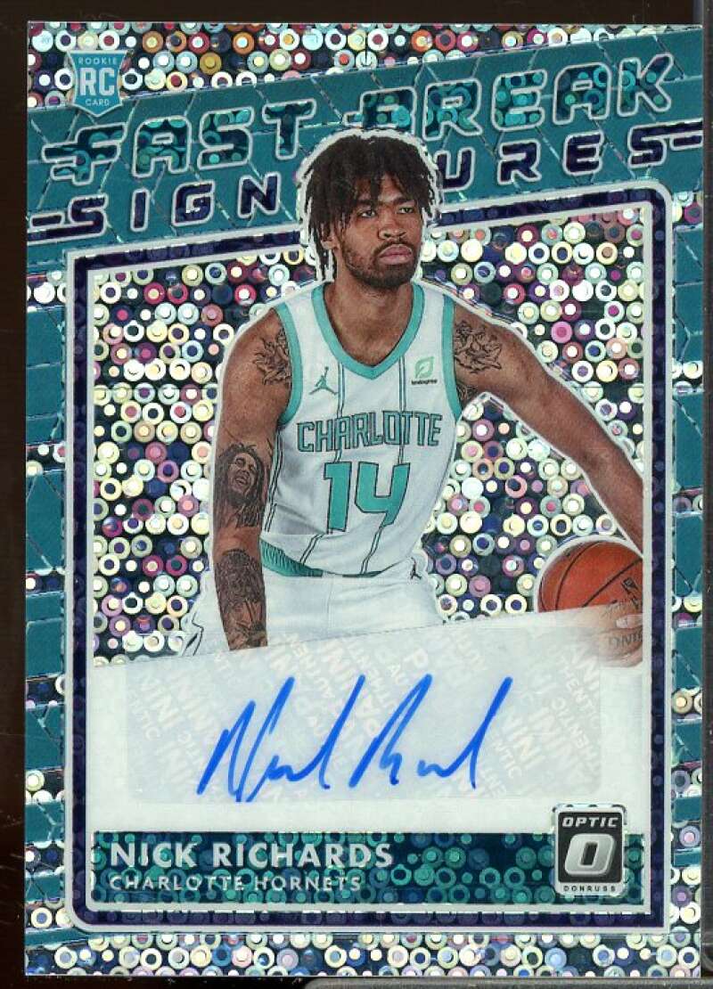 Nick Richards Rookie 2020-21 Donruss Optic Fast Break Rookie Signatures #93  Image 1