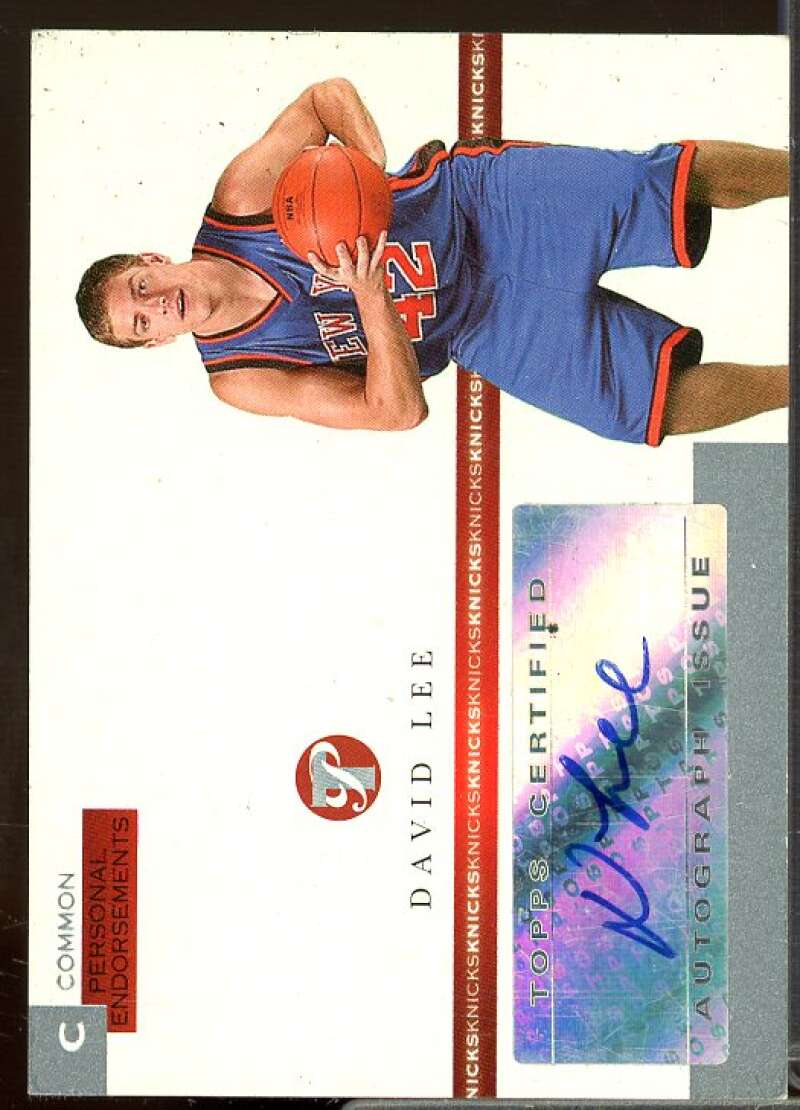 David Lee/215 Rookie Card 2005-06 Topps Pristine Personal Endorsements #CDL  Image 1
