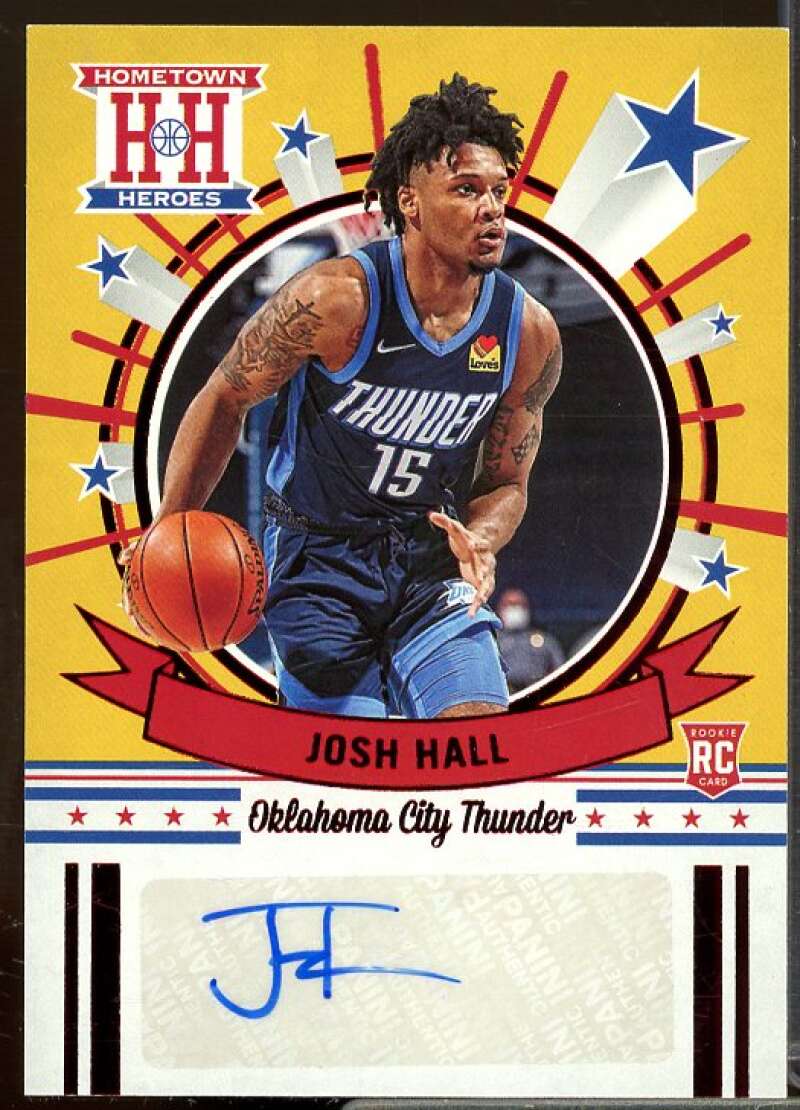 Josh Hall 2020-21 Panini Chronicles Hometown Heroes Rookie Autographs Red #25  Image 1