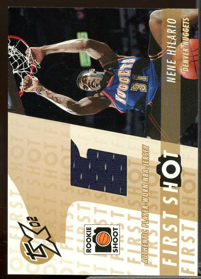 Nene Hilario Rookie 2002-03 Topps Xpectations First Shot Rookie Relics #FSNH  Image 1