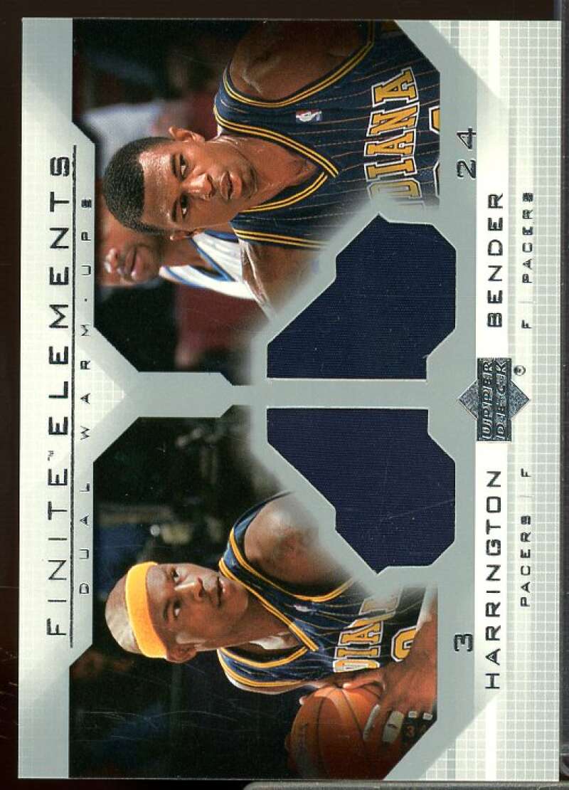 Al Harrington/Jonathan Bender 2003-04 Upper Deck Finite Elements Warmups #FE6  Image 1