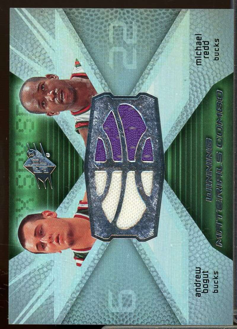 Andrew Bogut/Michael Redd Card 2008-09 SPx Winning Materials Combos #WMCRB  Image 1