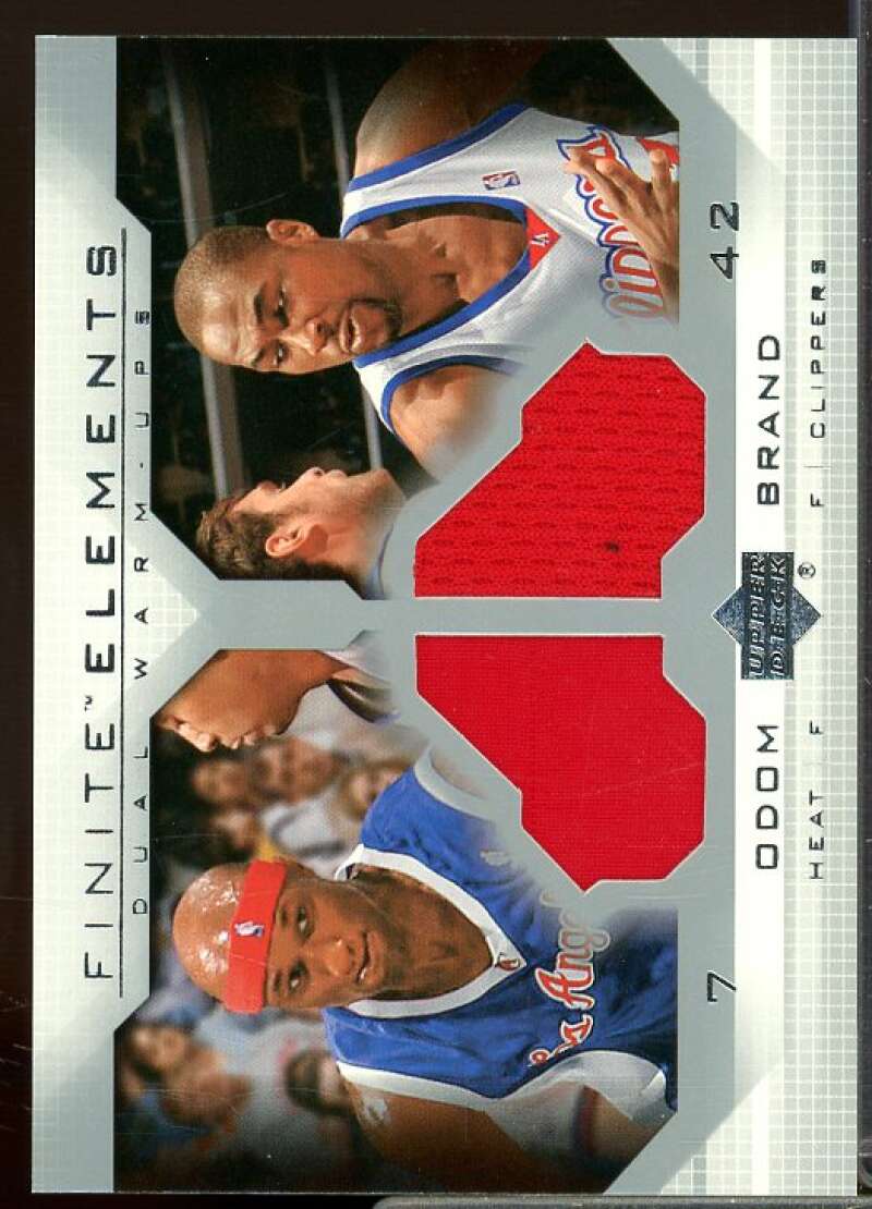 Lamar Odom/Elton Brand Card 2003-04 Upper Deck Finite Elements Warmups #FE21  Image 1