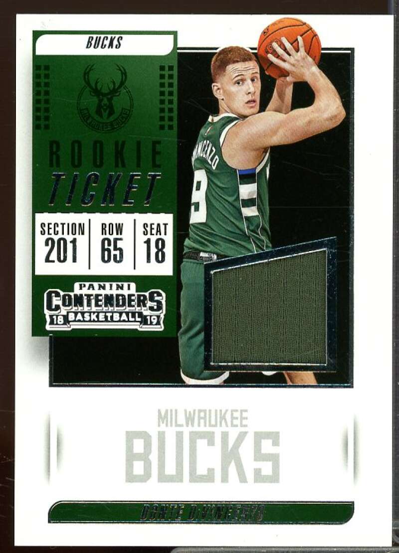 Donte DiVincenzo Rookie 2018-19 Panini Contenders Rookie Ticket Swatches #4  Image 1