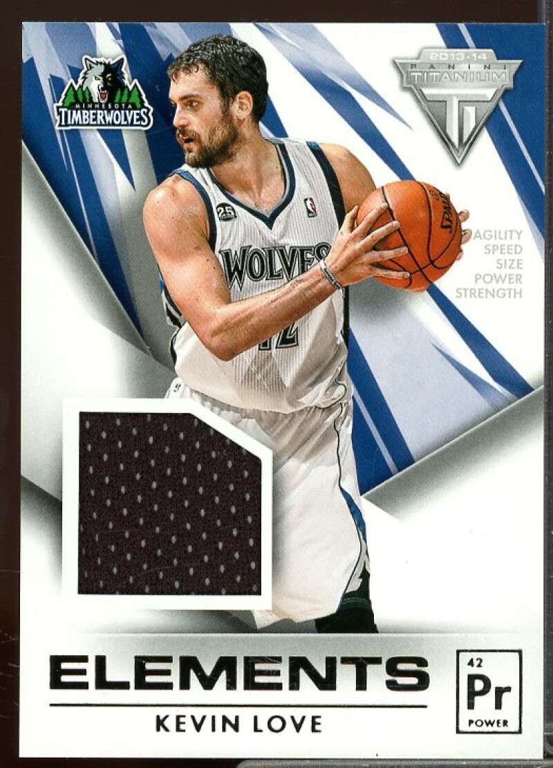 Kevin Love Card 2013-14 Panini Titanium Elements Jerseys #66  Image 1