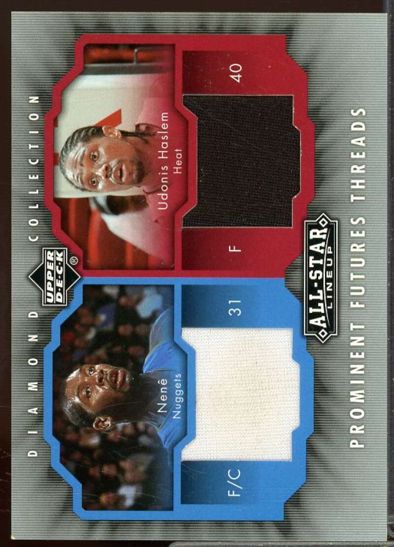 Nene/Udonis Haslem 2004-05 Upper Deck All-Star Prominent Futures Threads #NH  Image 1