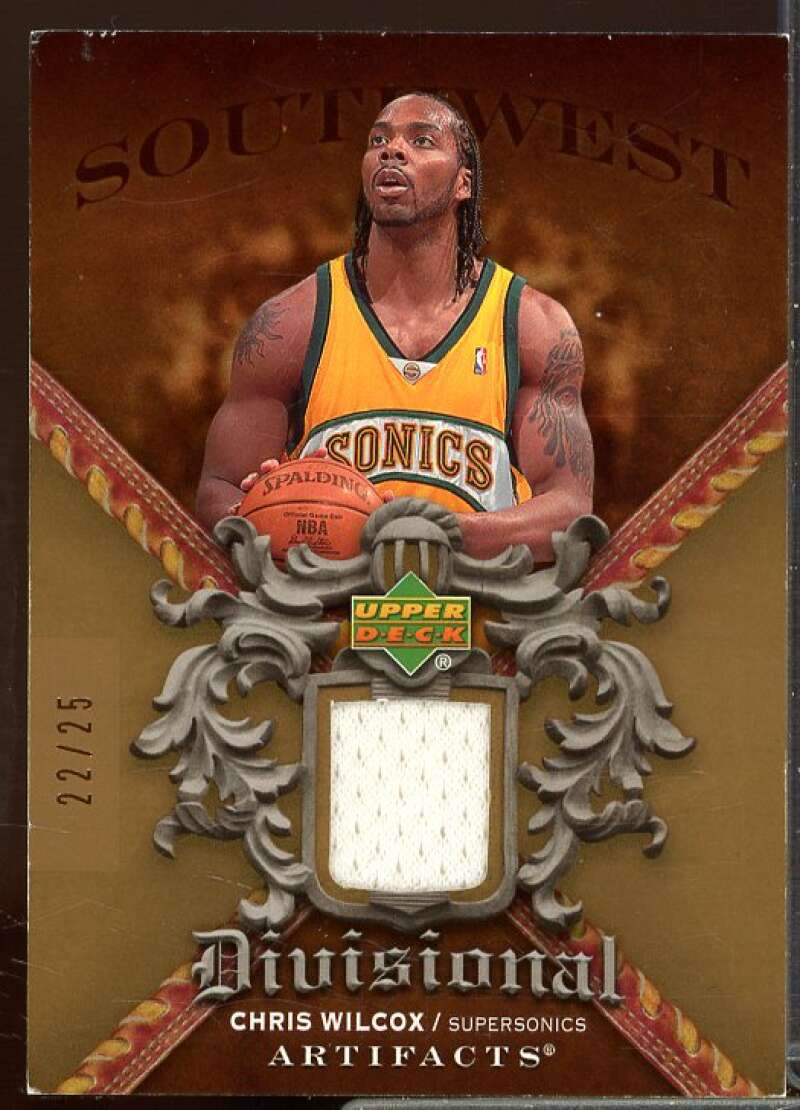 Chris Wilcox Card 2007-08 Artifacts Divisional Artifacts Copper #DACW  Image 1