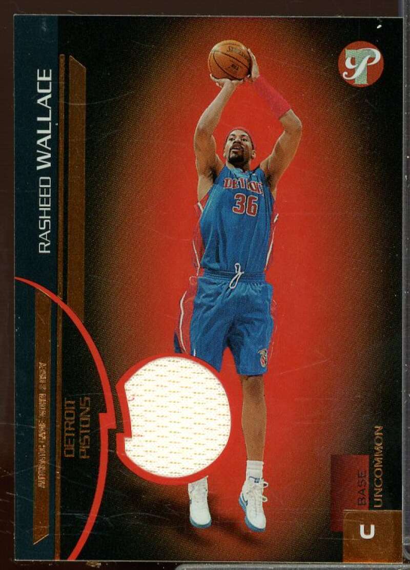 Rasheed Wallace Jersey Card 2005-06 Topps Pristine Uncirculated #151  Image 1
