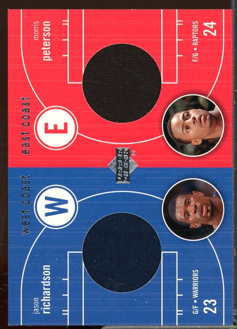 Morris Peterson/Jason Richardson 2003-04 Upper Deck East West Coast Jersey #MPJR  Image 1