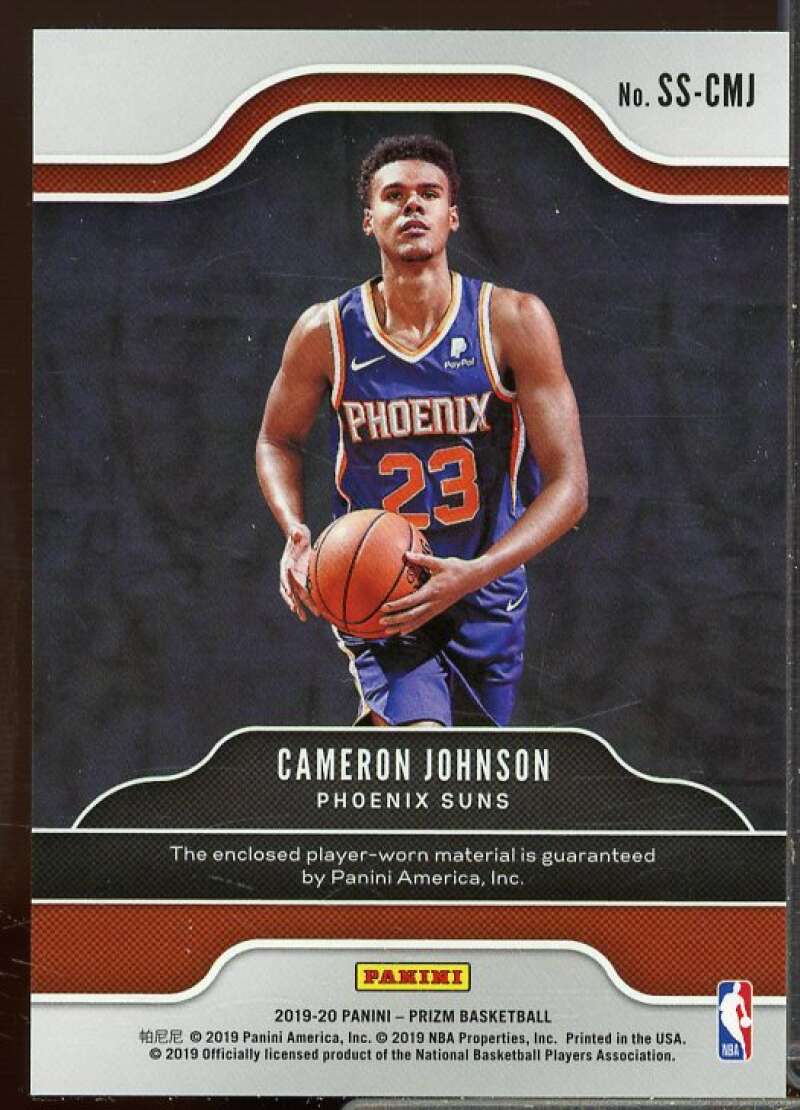 Cameron Johnson Rookie 2019-20 Panini Prizm Rookie Sensational Swatches #10  Image 2