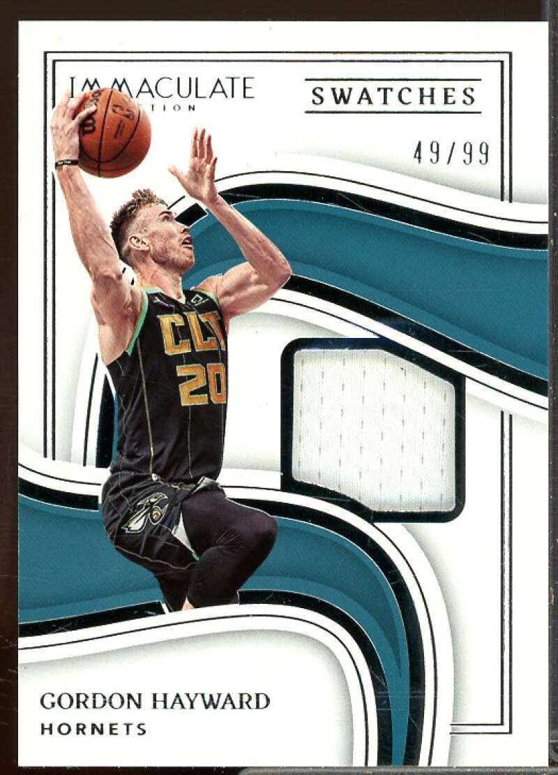 Gordon Hayward Card 2022-23 Immaculate Collection Swatches #11  Image 1