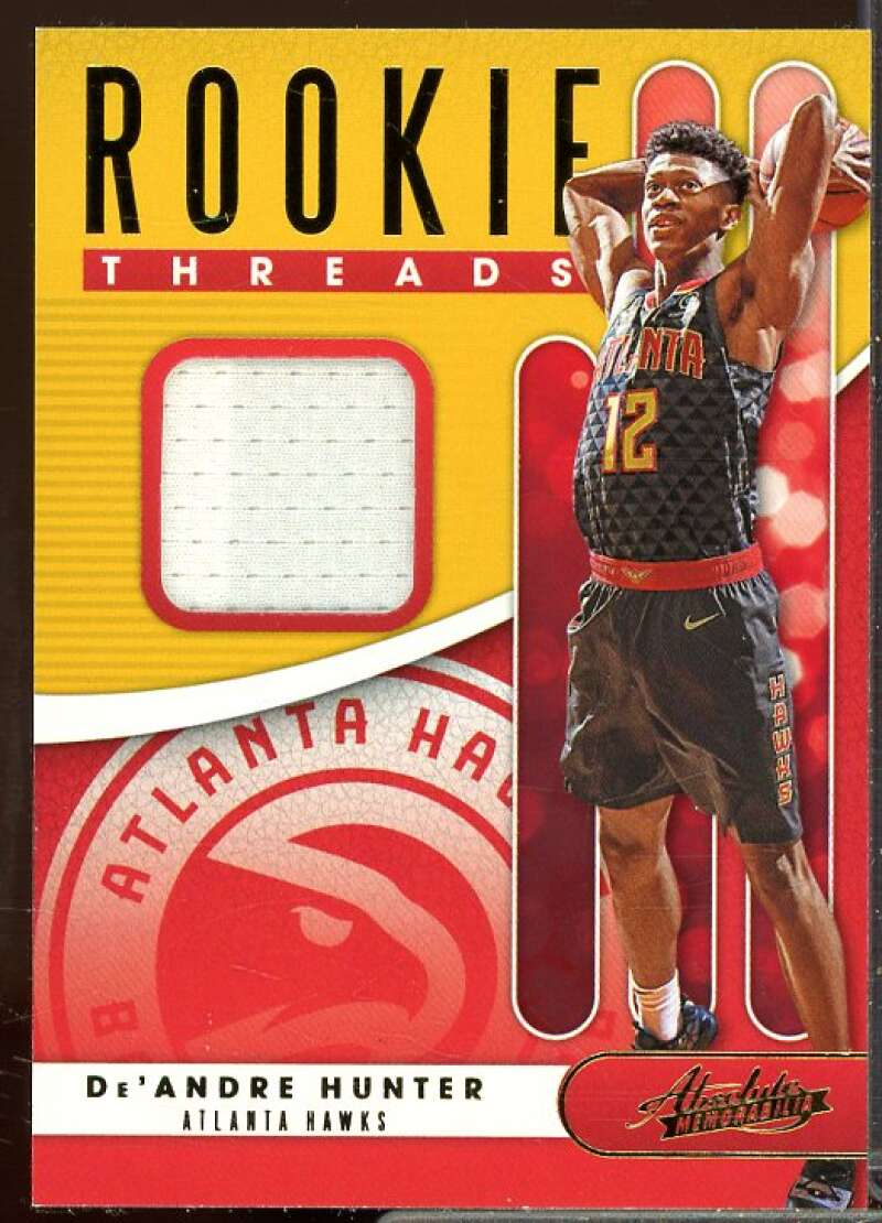 De'Andre Hunter Rookie 2019-20 Absolute Memorabilia Rookie Threads Level 1 #30  Image 1