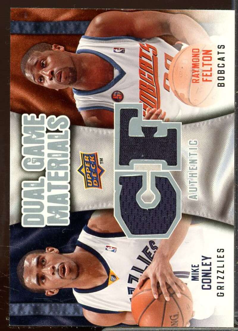 Mike Conley Jr./Raymond Felton 2009-10 Upper Deck Game Materials Dual #DGFC  Image 1
