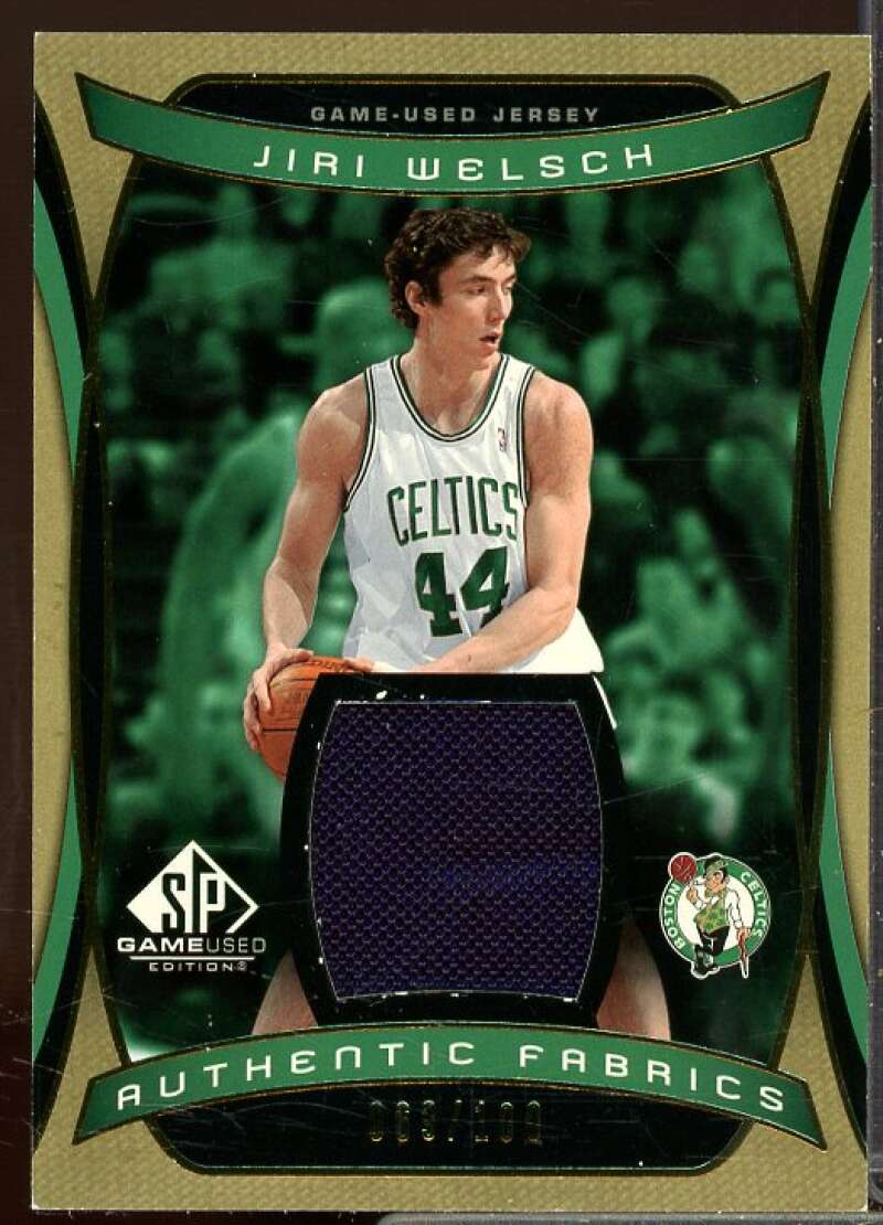 Jiri Welsch Card 2004-05 SP Game Used Authentic Fabrics Gold #JI  Image 1