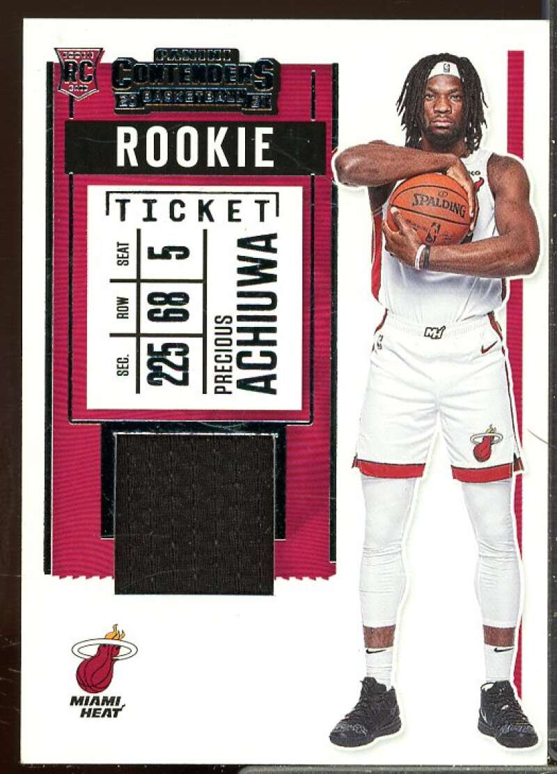 Precious Achiuwa Rookie 2020-21 Panini Contenders Rookie Ticket Swatches #30  Image 1