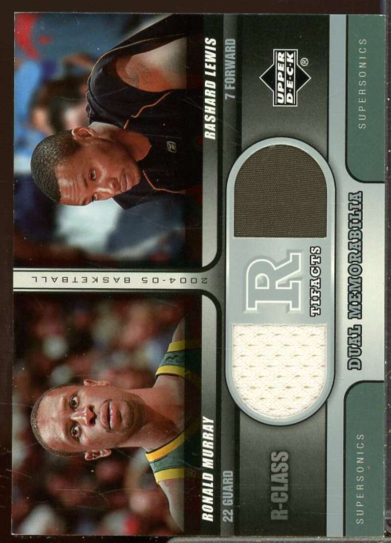 Ronald Murray/Rashard Lewis Card 2004-05 Upper Deck R-Class R-Tifacts Dual #ML  Image 1
