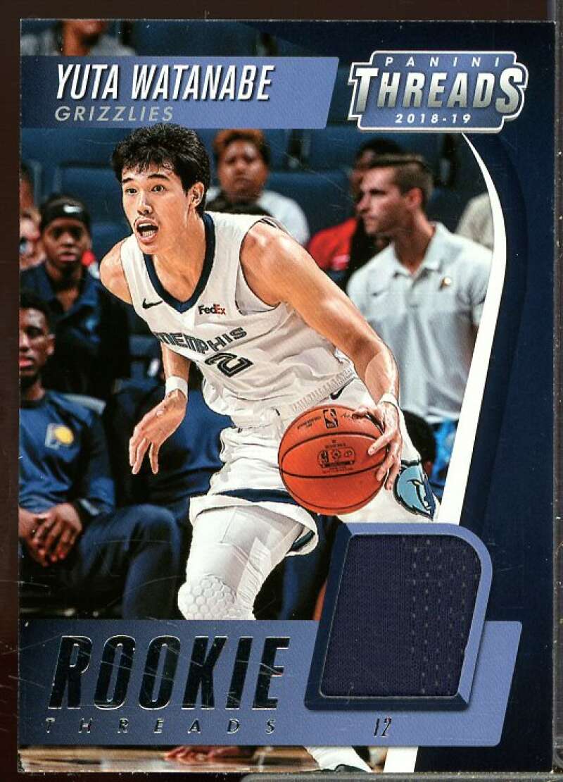 Yuta Watanabe Rookie Card 2018-19 Panini Threads Rookie Threads #39  Image 1