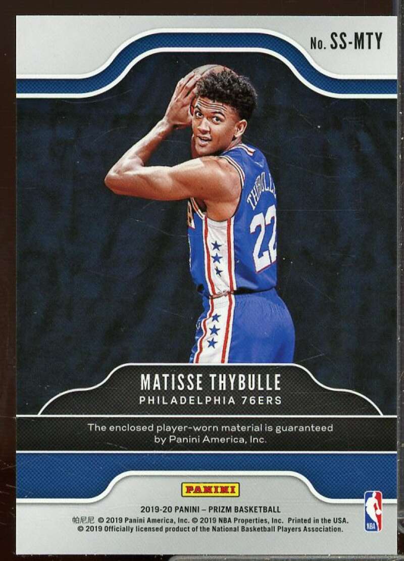 Matisse Thybulle Rookie 2019-20 Panini Prizm Rookie Sensational Swatches #40  Image 2