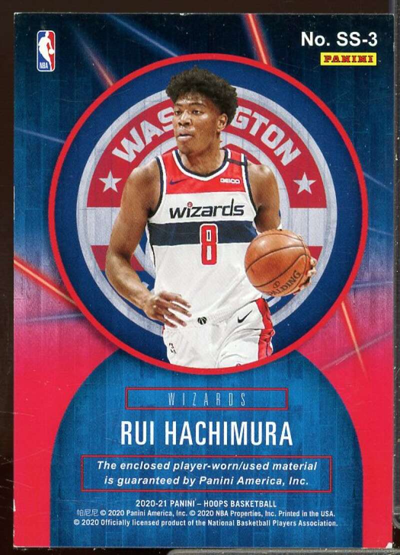 Rui Hachimura Rookie Card 2020-21 Hoops Rookie Remembrance Jerseys #3  Image 2