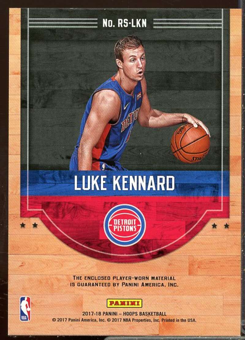 Luke Kennard Rookie Card 2017-18 Hoops Rise N Shine Rookie Memorabilia #12  Image 2