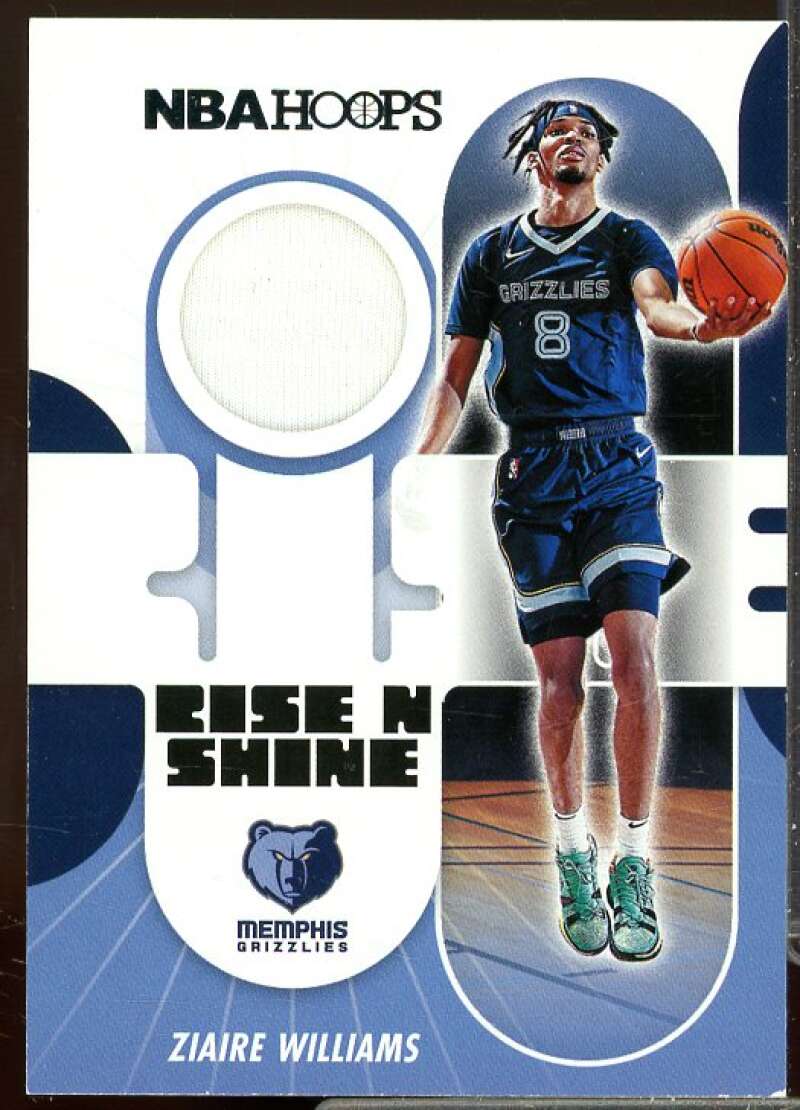 Ziaire Williams Card 2021-22 Hoops Rise N Shine Rookie Memorabilia #1  Image 1