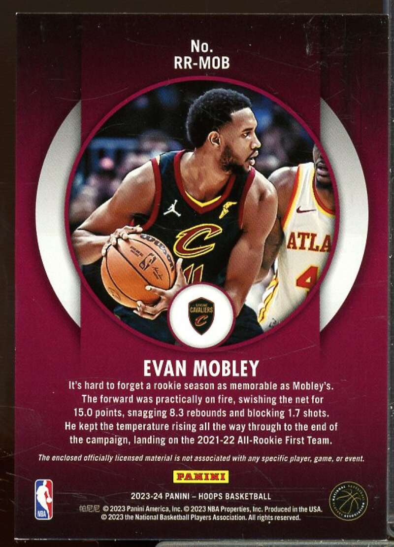 Evan Mobley Rookie Card 2022-23 Hoops Rookie Remembrance #13  Image 2