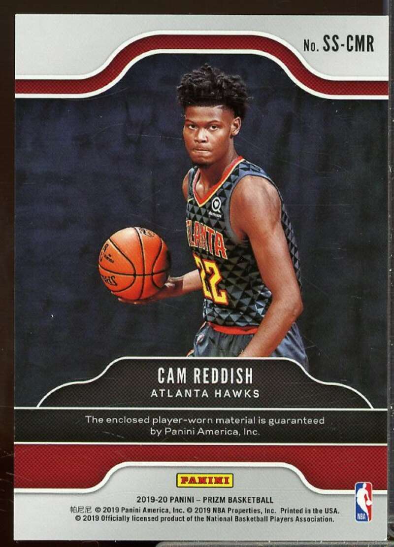 Cam Reddish Rookie Card 2019-20 Panini Prizm Rookie Sensational Swatches #9  Image 2