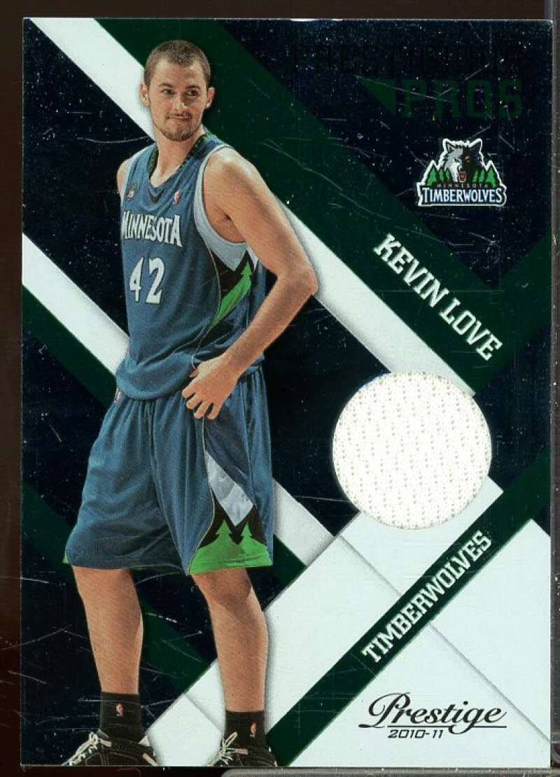 Kevin Love Card 2010-11 Prestige Prestigious Pros Materials Green #46  Image 1