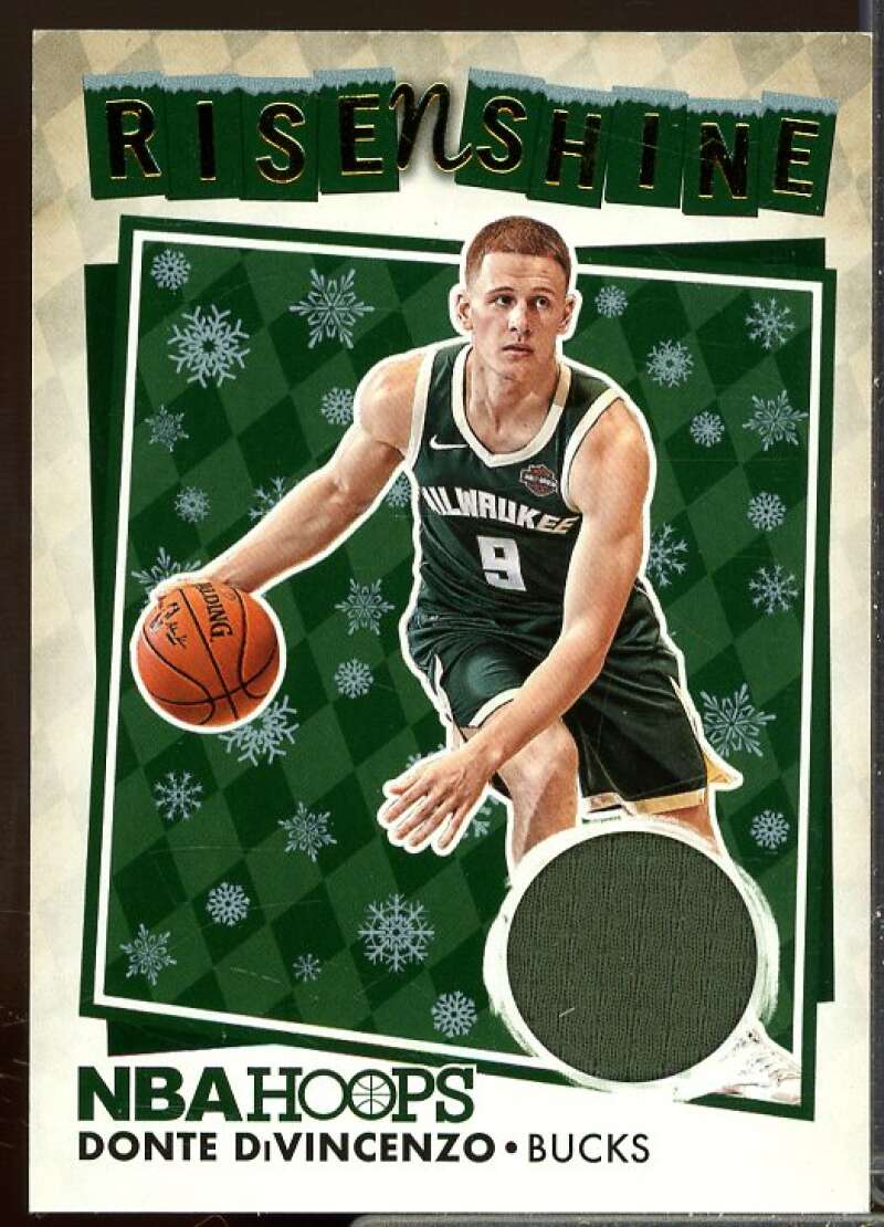 Donte DiVincenzo Card 2018-19 Hoops Rise N Shine Rookie Memorabilia Winter #17  Image 1