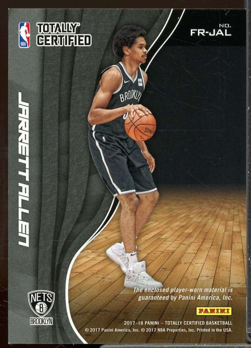 Jarrett Allen/249 Card 2017-18 Totally Certified Fabric of the Game Rookies #19  Image 2