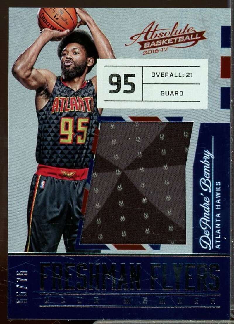 DeAndre' Bembry Card 2016-17 Absolute Freshman Flyers Rookie Jumbo Jerseys #16  Image 1