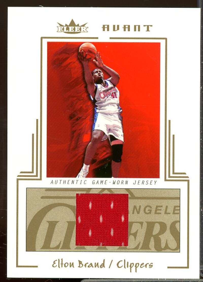 Elton Brand Card 2003-04 Fleer Avant Materials Gold #EB  Image 1