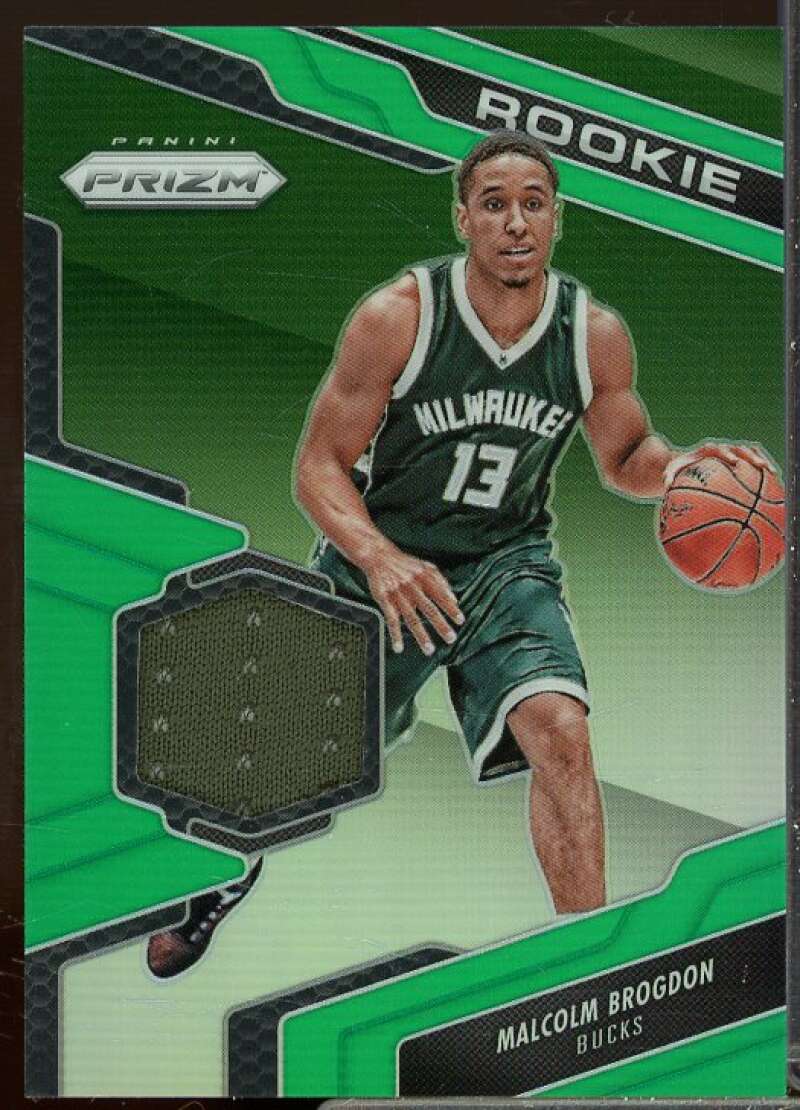 Malcolm Brogdon Rookie 2016-17 Panini Prizm Rookie Jerseys Prizms Green #31  Image 1