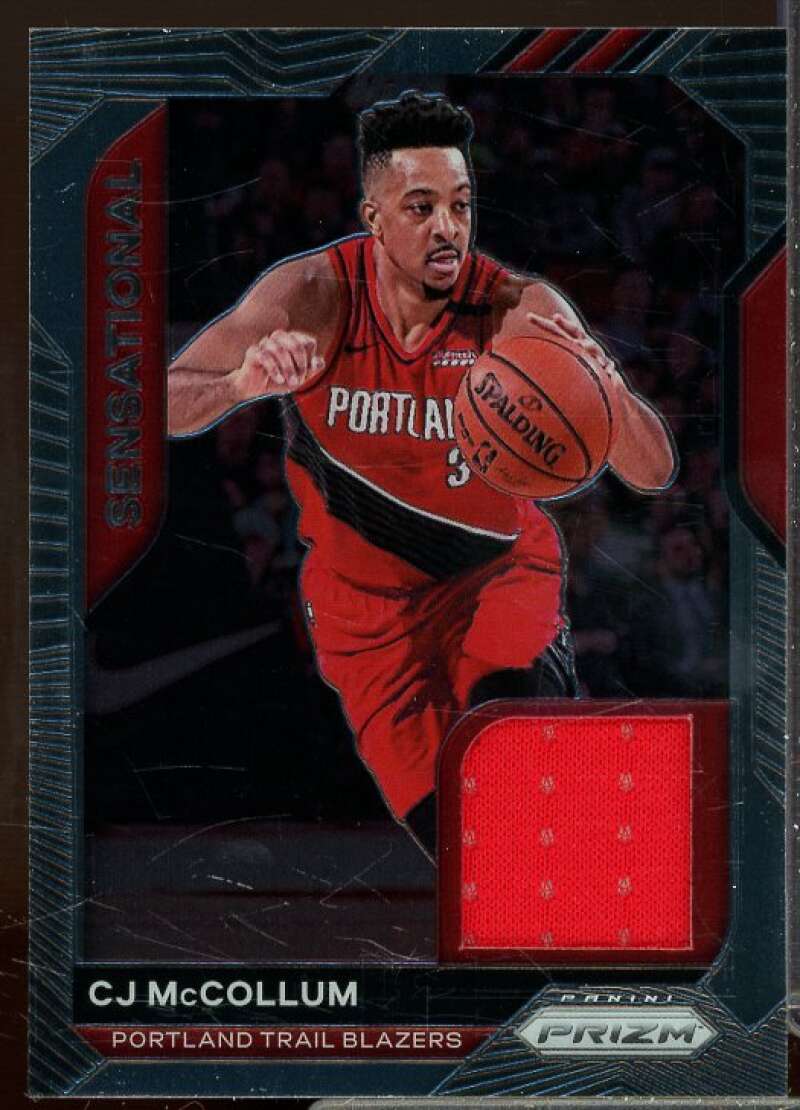 CJ McCollum Card 2020-21 Panini Prizm Sensational Swatches #62  Image 1