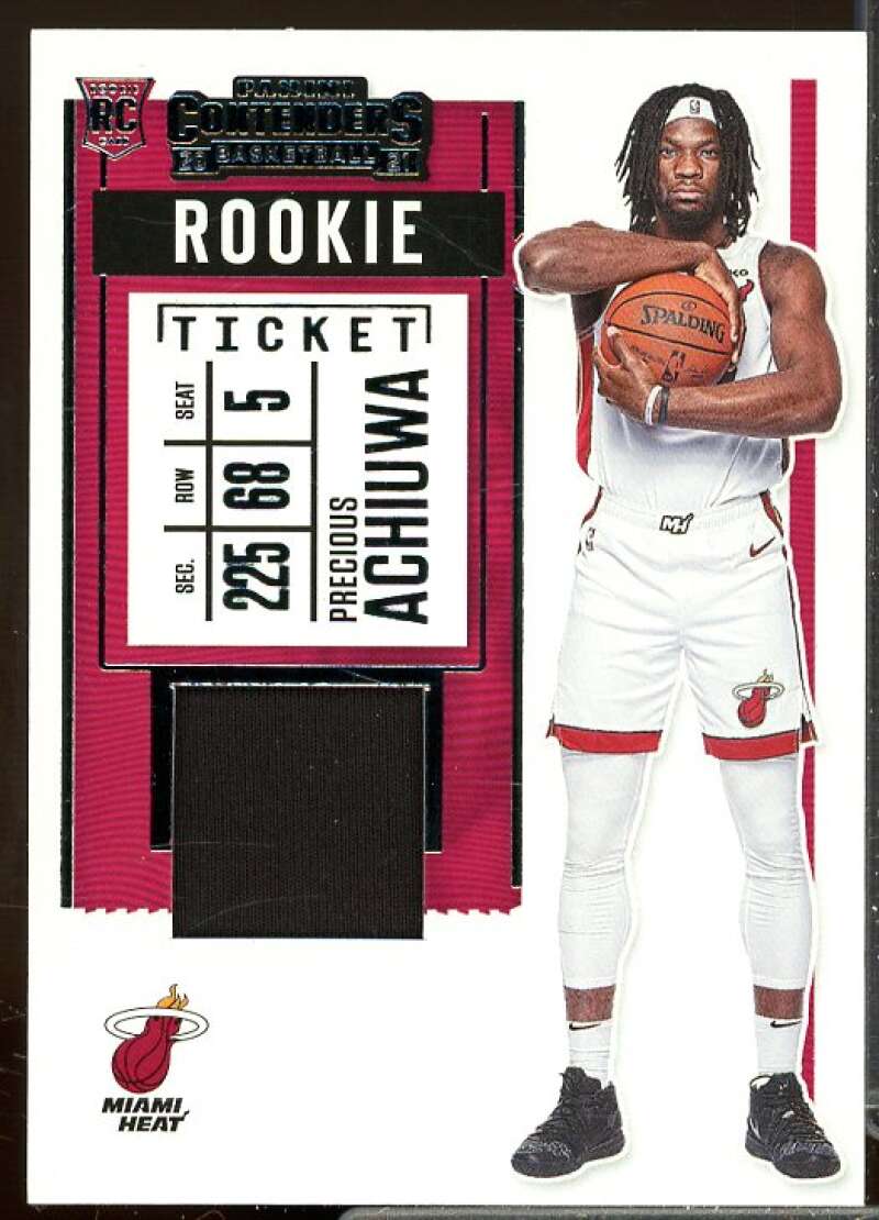 Precious Achiuwa Rookie 2020-21 Panini Contenders Rookie Ticket Swatches #30  Image 1