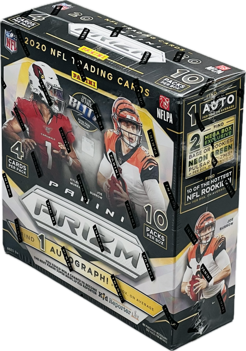 2020 Panini Prizm Football Mega Box  (Neon Green Pulsar Prizms) Image 1