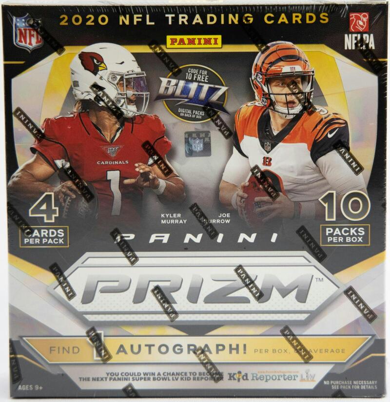 2020 Panini Prizm Football Mega Box  (Neon Green Pulsar Prizms) Image 2