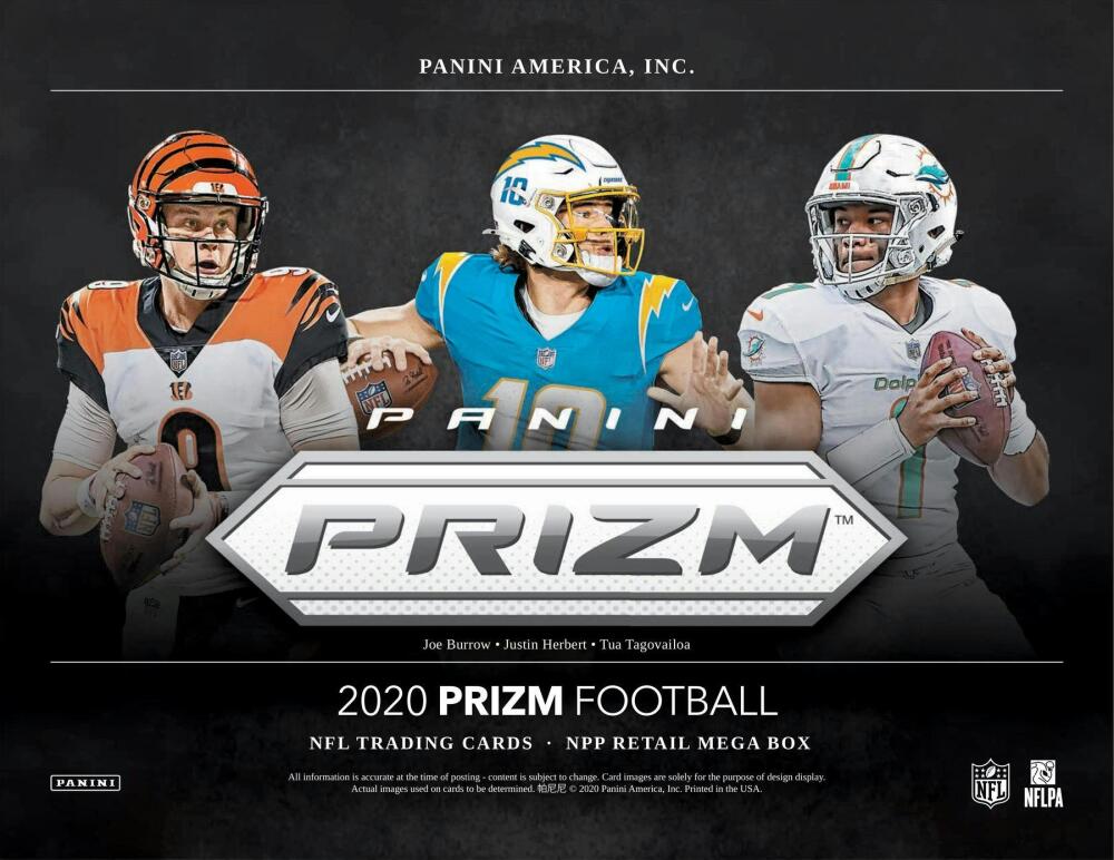 2020 Panini Prizm Football Mega Box  (Neon Green Pulsar Prizms) Image 4