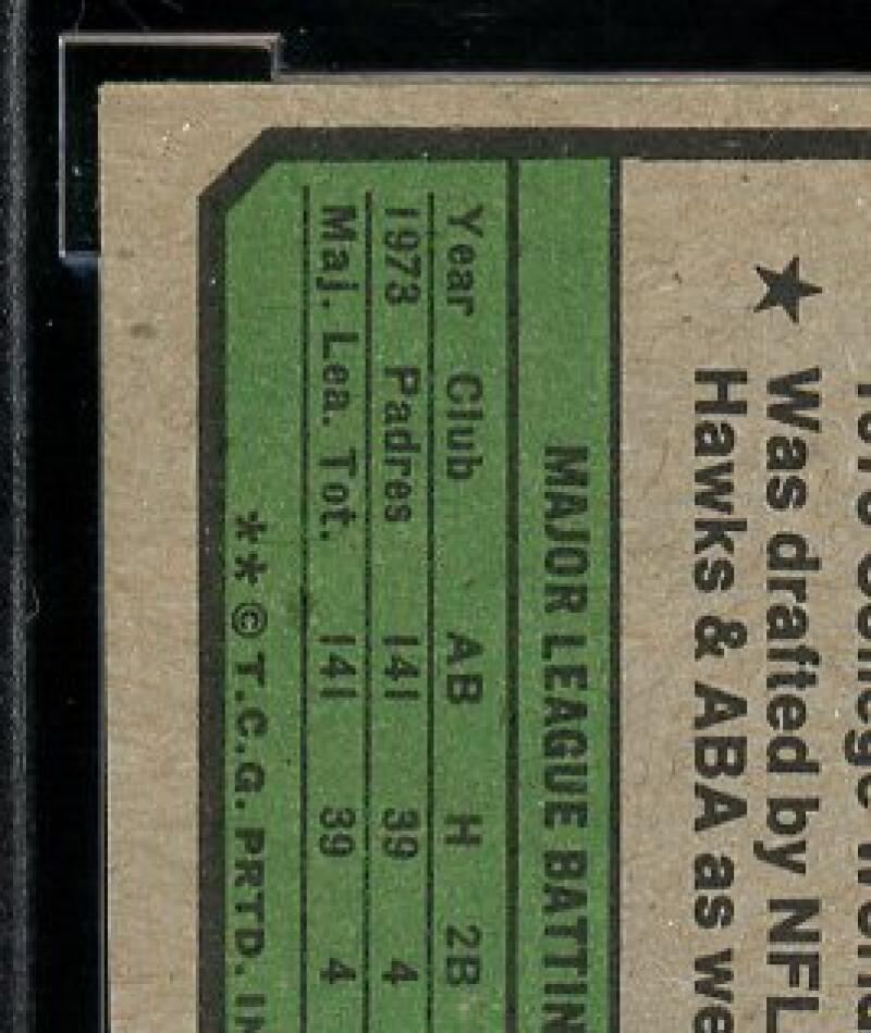 1974 Topps #456 Dave Winfield Rookie Card BGS BCCG 9 Near Mint+ Image 6