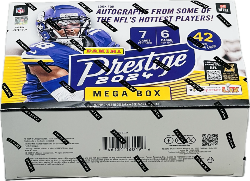 2024 Panini Prestige Football Mega Box (Rectangle) Image 3