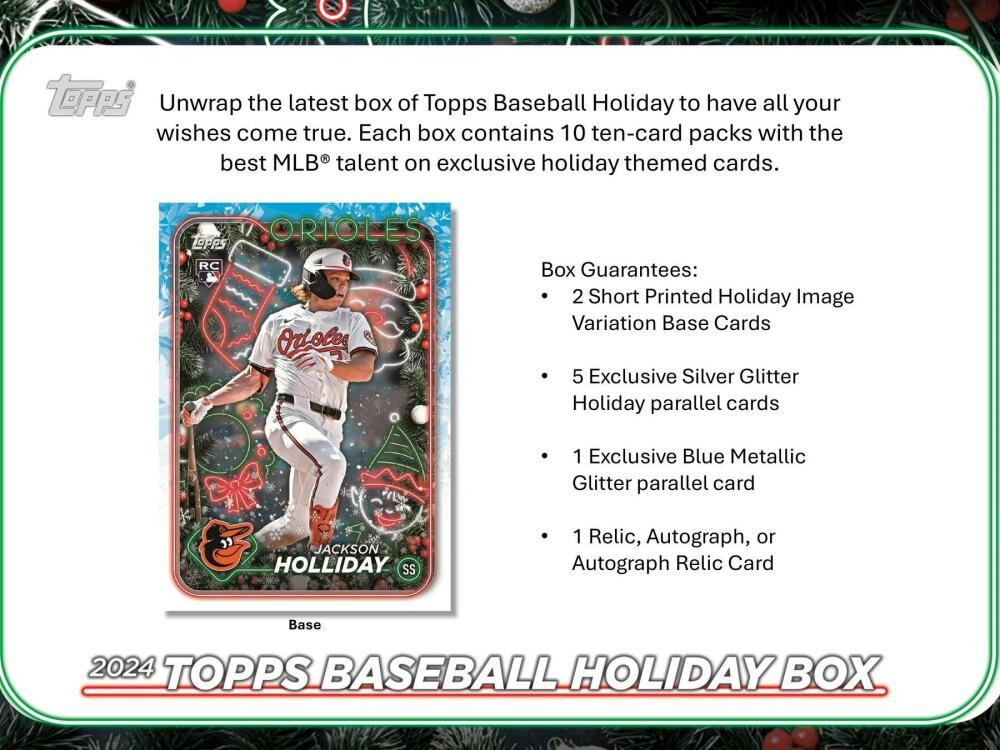 2024 Topps Holiday Baseball Mega Box Image 4