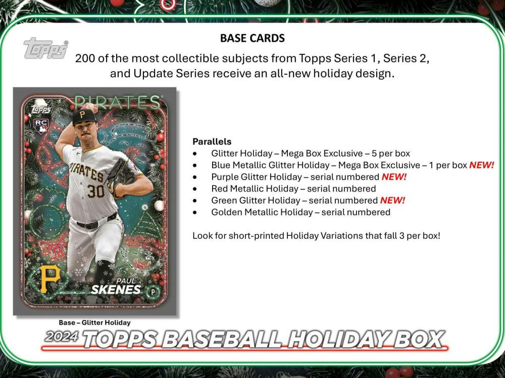 2024 Topps Holiday Baseball Mega Box Image 5