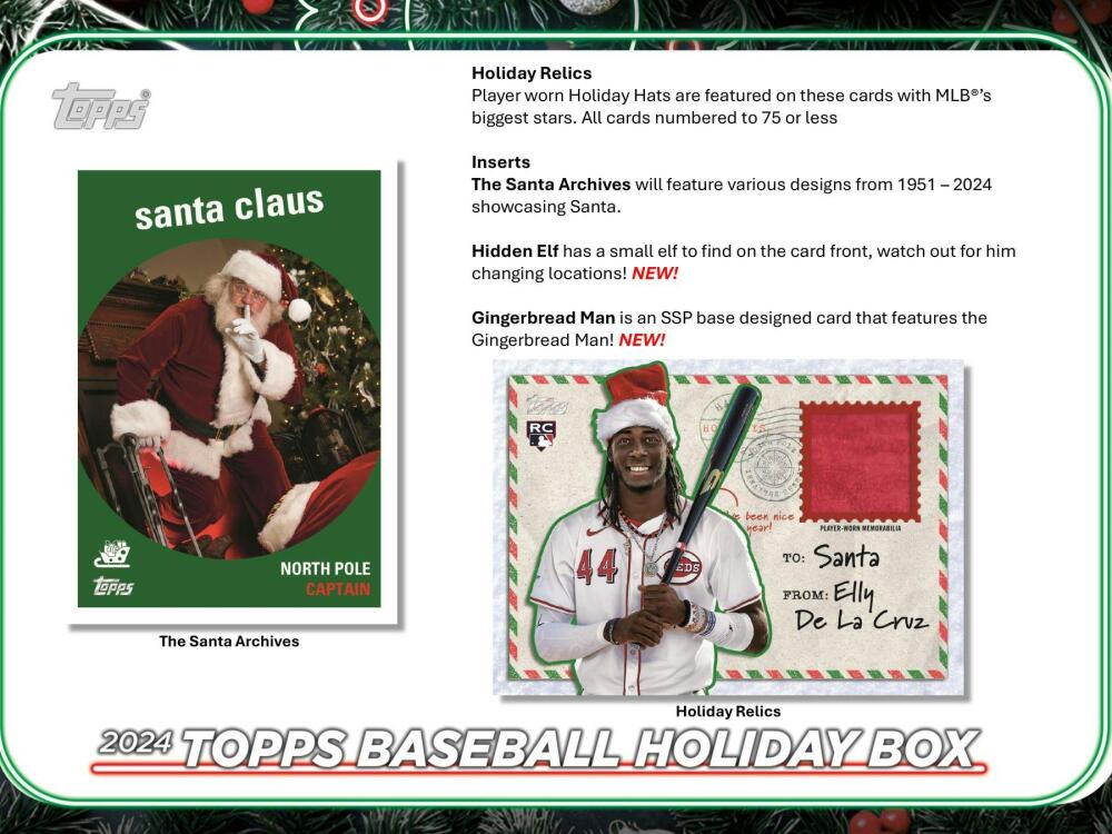 2024 Topps Holiday Baseball Mega Box Image 6