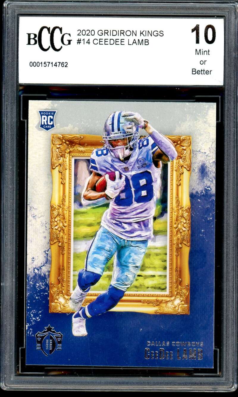 CeeDee Lamb Card 2020 Gridiron Kings #14 BGS BCCG 10 Image 1